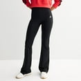thumbnail image 2 of Women's adidas Essentials Small Logo Flared Sportswear Leggings Color: Black White Size: LARGE, 2 of 4