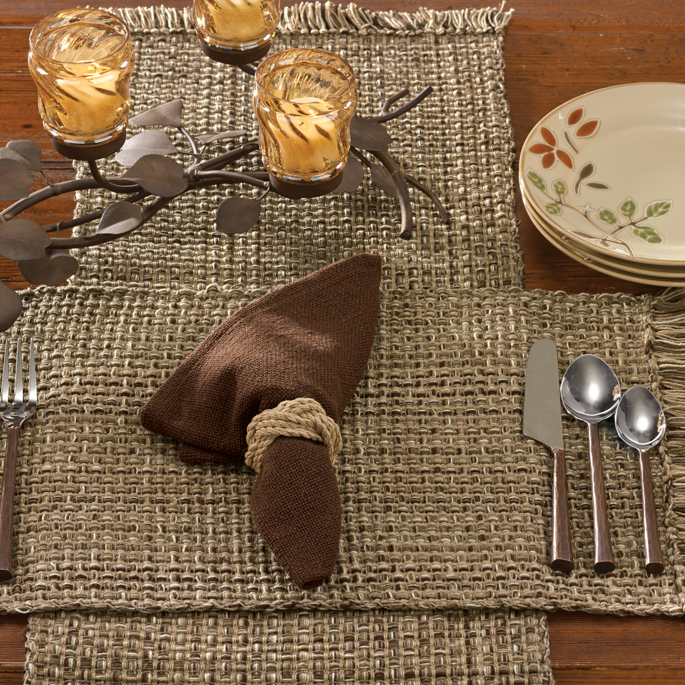Park Designs Expresso Tweed Placemat Set of 4