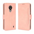 thumbnail image 1 of Case for Nokia C21 Cover Adjustable Detachable Card Holder Magnetic closure Leather Wallet Case - Pink, 1 of 5