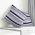 thumbnail image 3 of Purple Grey Striped Pillow Covers 24x24 Inch Decorative Throw Pillow Cover, Farmhouse Stripes Modern Abstract Art Sofa Pillowcases Accent Cushion Case Home Decor Bedroom Living Room, 3 of 6