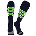 thumbnail image 1 of PEARSOX Elite Baseball Knee High Socks (D) Navy, White, NEON Green (XS), 1 of 1