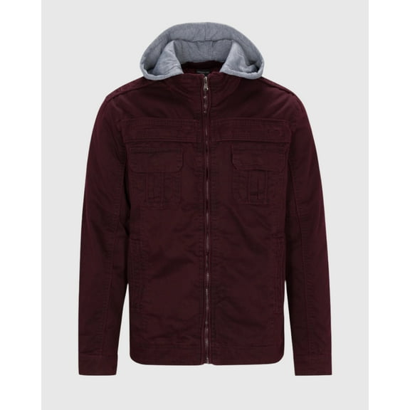 MEN'S RAGE HOODED TWILL JACKET