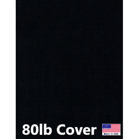 Hamilco Black Cardstock Thick Paper - 8 1/2 x 11 Heavy Weight 80 lb Cover Card Stock - for Scrapbook Craft Calligraphy Or Chalkboard Papers for Printer - 50 (Best Printer For Thick Cardstock)