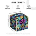 thumbnail image 4 of Zufioo Colored Glass1 Tissue Box Cover, Tissue Box Cover Holder Square PU Leather for Bathroom Vanity, Countertops, Dressers, Night Stand, Parlors and Offices, 4 of 7