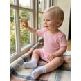 thumbnail image 4 of BemeyourBBs 3 Pack Newborn Baby Boy Girl Summer Clothes Rib Knit Romper Infant Solid Color Crew Neck Short Sleeve Jumpsuit One Piece Outfits, 4 of 9