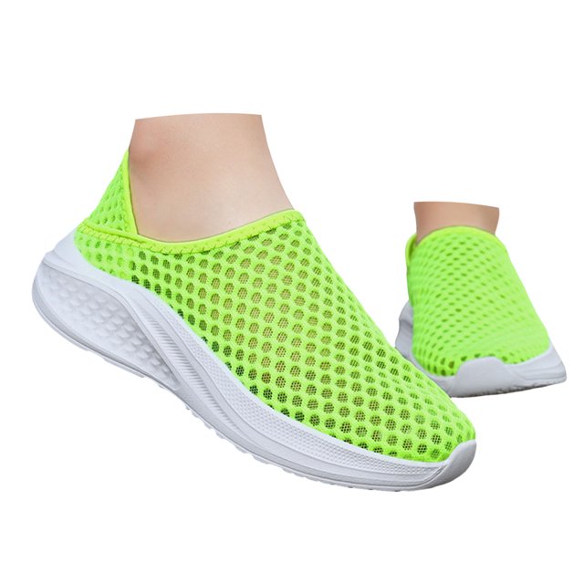 Dakaela Chaussures de Marche Athlétiques pour Femmes Confortables Décontractées en Maille à Enfiler Espadrilles Tennis Entraînement Mules