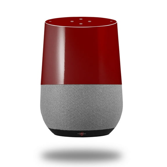 Decal Style Skin Wrap for Google Home Original - Solids Collection Red Dark (GOOGLE HOME NOT INCLUDED) by WraptorSkinz