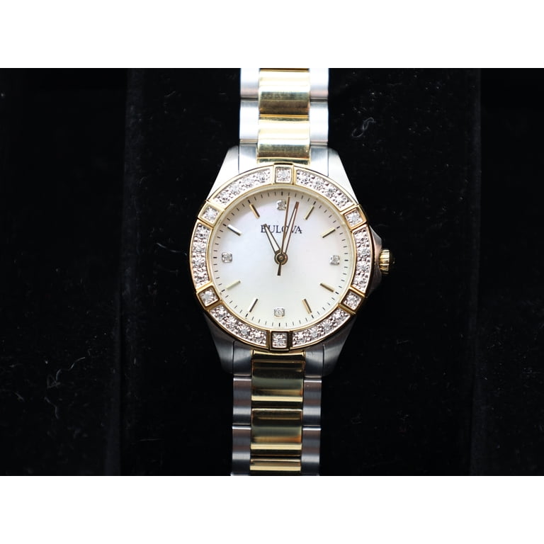 Ladies Two Tone Stainless Steel and Diamond Watch - Walmart.com display picture 2