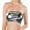 Grey, variant on MDUKONU Women's Shiny Metallic Strapless Crop Tube Top Rave Bandeau Bra Pink M