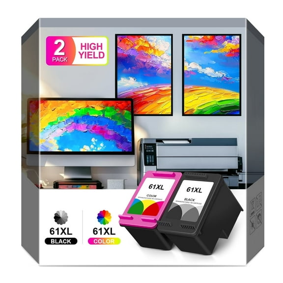 Envy 4500 Ink Cartridges for Printers 61 61xl ink cartridges Compatible for Deskjet 2541 4630 4501 2541 Ink Cartridges