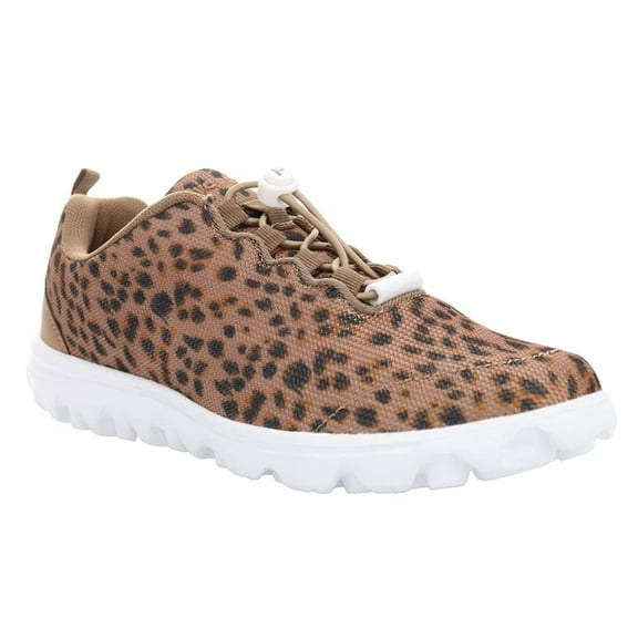 Propt Women's TravelActiv Safari Sneaker, Brown Cheetah, 7