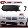 thumbnail image 3 of Cubiertas de inserción para luz antiniebla del parachoques delantero de Unique Bargains para BMW F20 2011-2015 ABS No.51117272557 Negro, 3 of 7