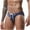 Blue, variant on Men's Seamless Triangle Briefs - Quick-Dry Adjustable Drawstring Swimwear & Daily Underwear, Soft Moisture-Wicking Multicolor Bikini Briefs