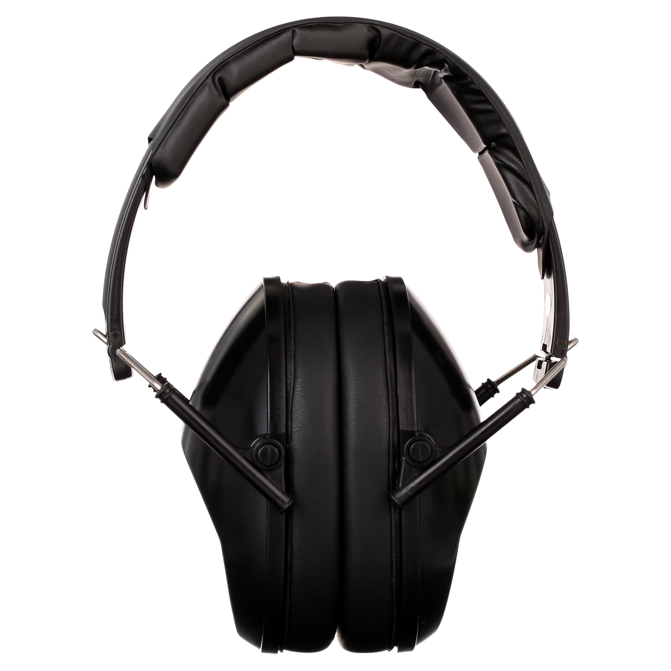 (2 pack) Walker's Unisex Adult's Lightweight Foldable Hearing Protection 22 dB Noise Reduction Pro Low-Profile Folding Passive Earmuffs, Black