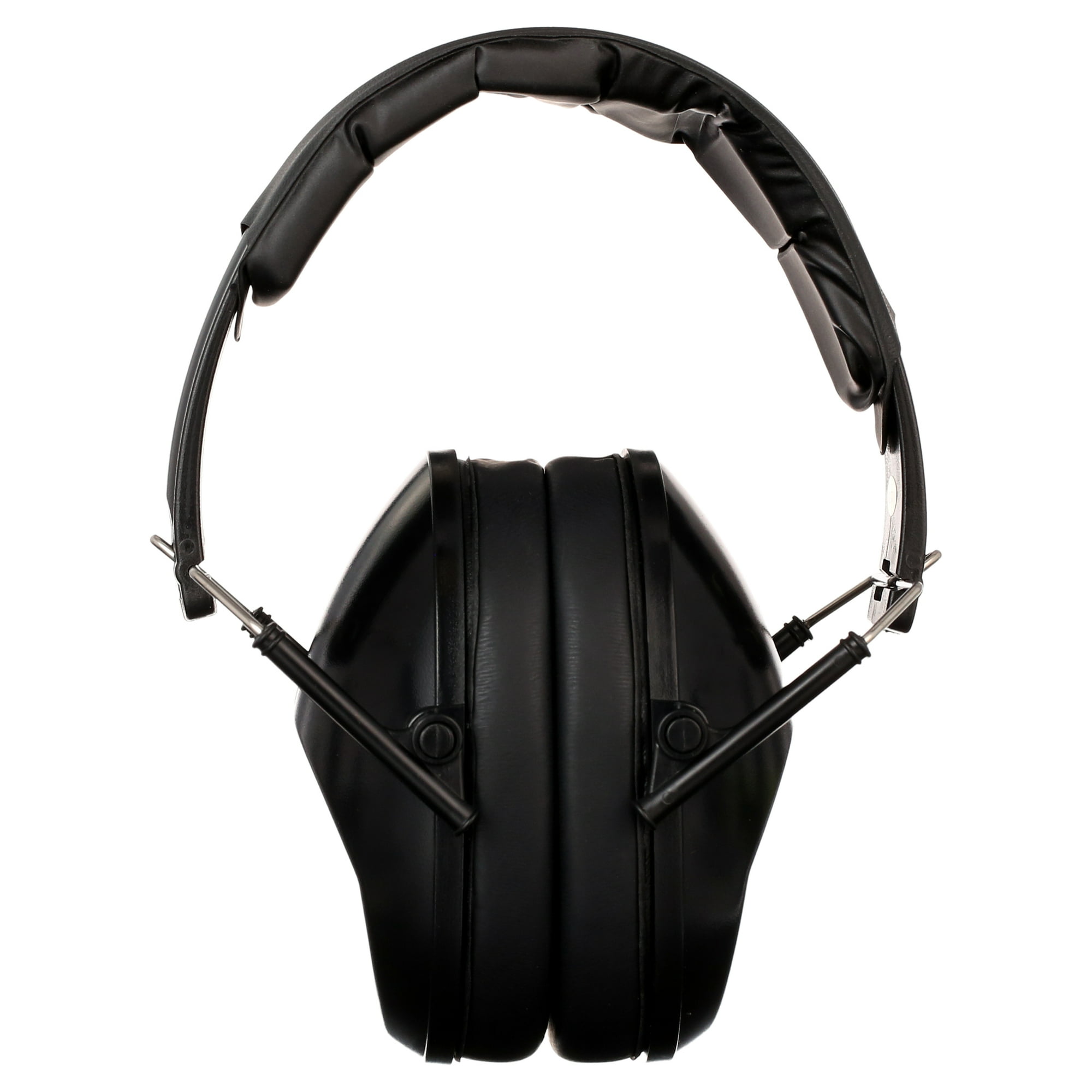 Walker's Unisex Adult's Lightweight Foldable Hearing Protection 22 dB Noise Reduction Pro Low-Profile Folding Passive Earmuffs, Black