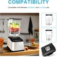 thumbnail image 2 of Blender Latching Lid Replacement for Blendtec Commercial Wildside + & Fourside Jars - Blender Lids Top with Removable Center Cap, Wildside Jar Lid Replacement Part for Blendtec Blender Top Accessories, 2 of 7