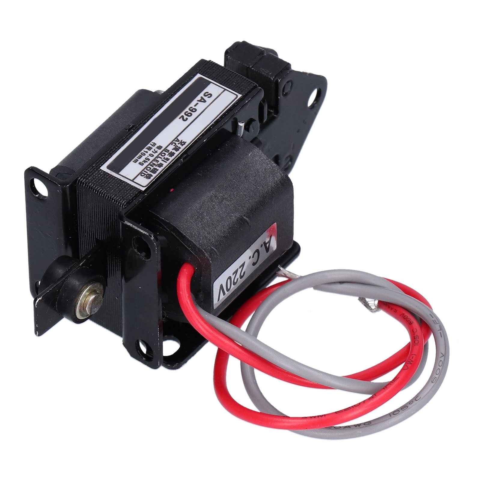 BERM Push Pull Electromagnet Traction Solenoid 0.5KG Suction 10mm / 0.4 inches Stroke SA-992 AC220V 50/60Hz Motion Control Electronic Component for Industrial Machinery Replacement Part