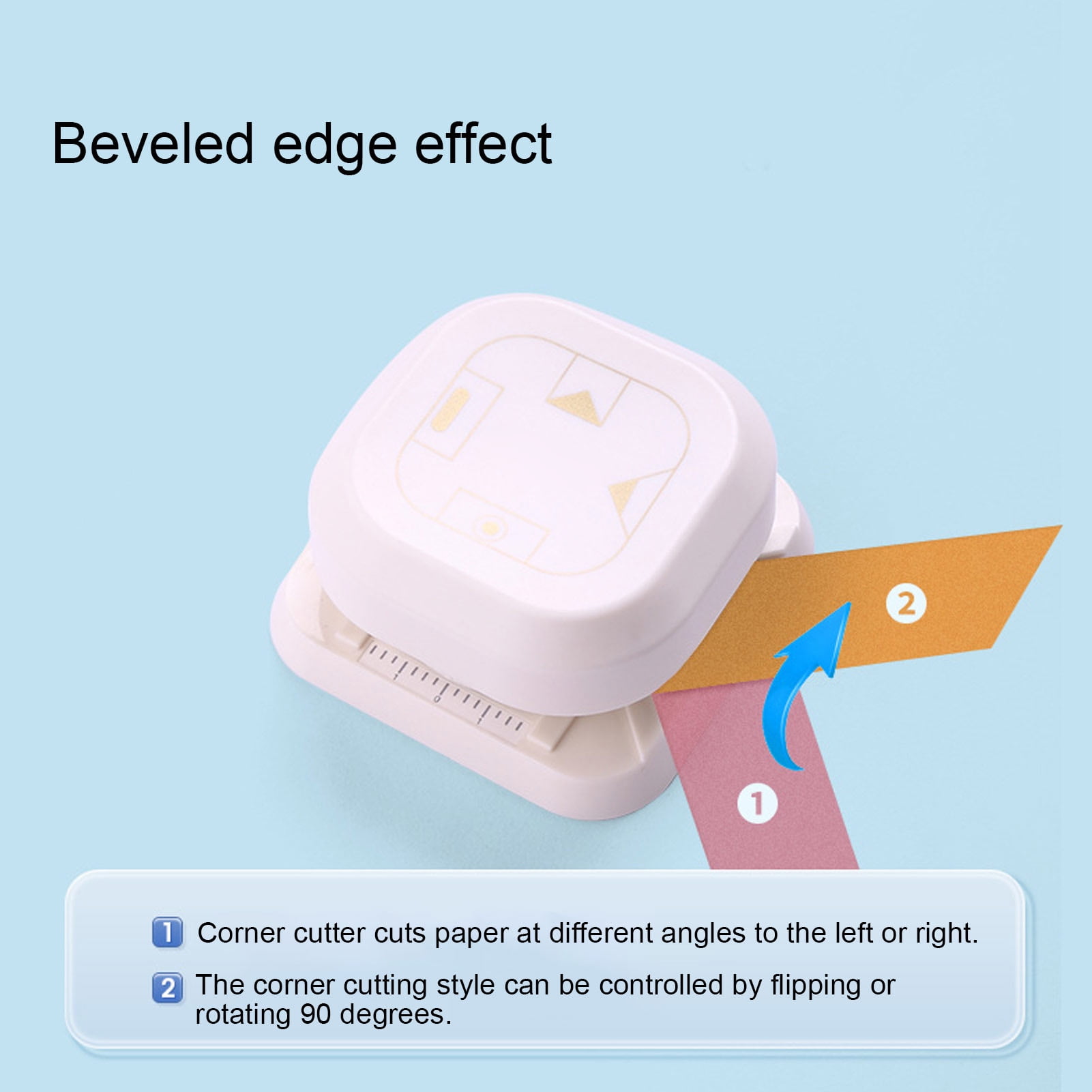 Riousery 4-in-1 Paper Corner Punch Cutter Multifunction Craft Hole Punch for DIY Scrapbooking