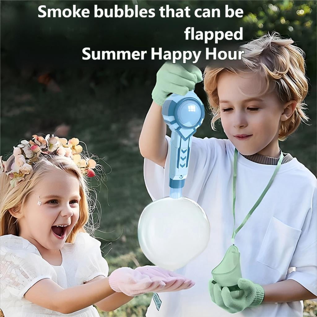 Fog Bubble Machine Rechargeable Automatic Electric Bubble Wand Producing Accessory Set for