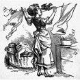 thumbnail image 2 of Mother Goose Maid.N'The Maid Was In The Garden.' Wood Engraving From A Late-19Th Century American Edition Of 'Mother, 2 of 4