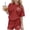 Red, variant on CYRBOKO Girls Summer Outfit Sets, Short Sleeve Casual Elastic Waist Pull-on T-Shirts and Shorts Hot Pink Size 7-8 T