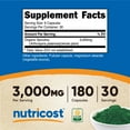 thumbnail image 3 of Nutricost Spirulina 3,000mg, 180 Capsules - Supplement Made With Organic Spirulina, 3 of 4