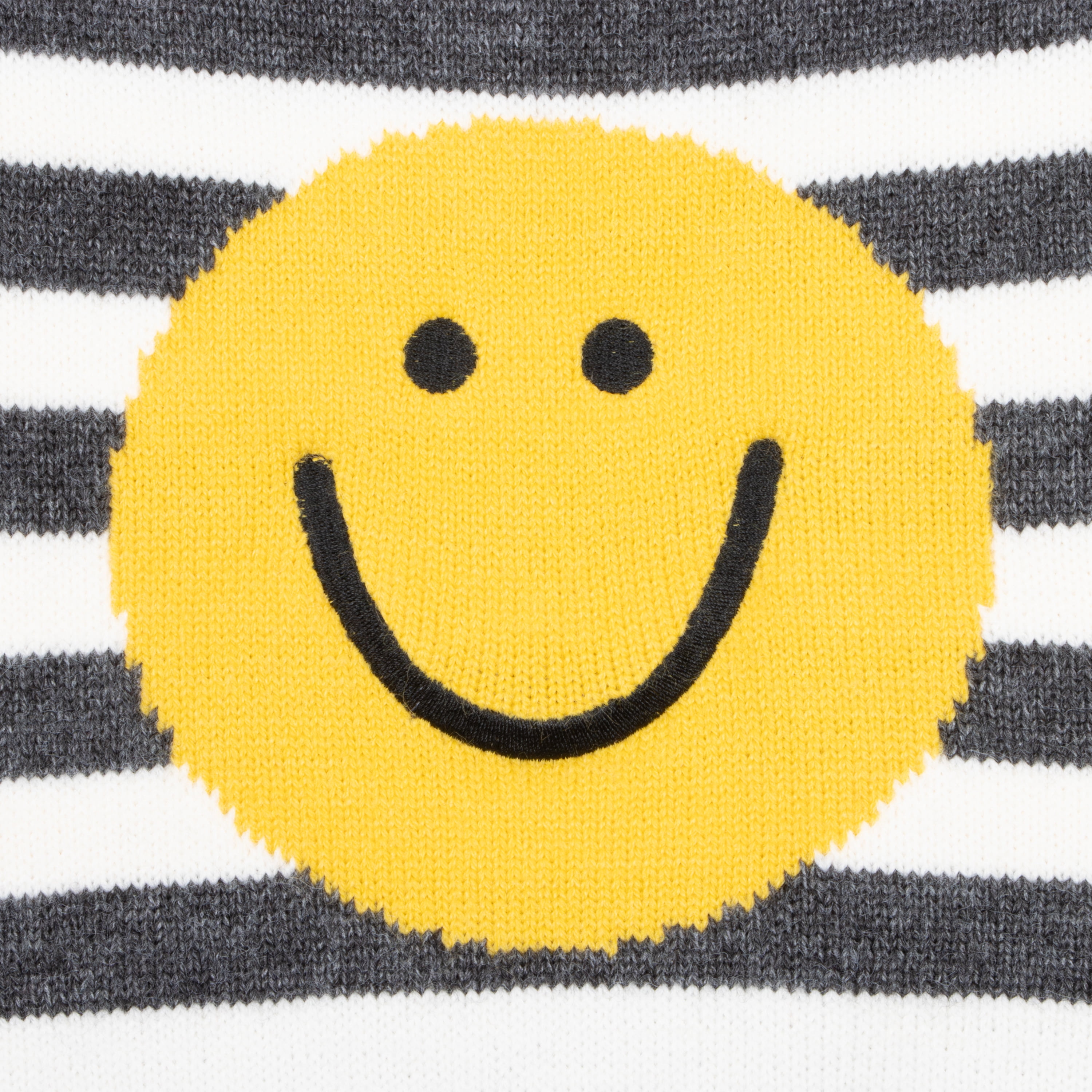 Oodles Smiley Face Striped Turtle Neck Fall Dog Sweater, Multicolored, XS