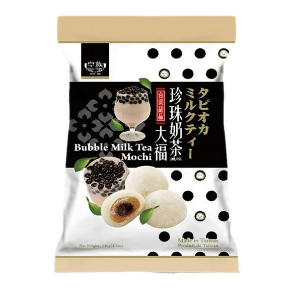 Royal Family Daifuku Japanese Mochi Rice Cake (Bubble Milk Tea, Pack of 1)