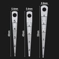thumbnail image 3 of Stainless Steel Blades Cone Feeler Gauge Aperture Ruler Feeler Gauges Set 0-7mm Cone Gauge Depth Measure, 3 of 5