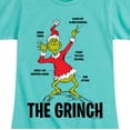 thumbnail image 3 of Dr. Seuss - The Grinch Diagram - Toddler And Youth Girls Short Sleeve Graphic T-Shirt, 3 of 5