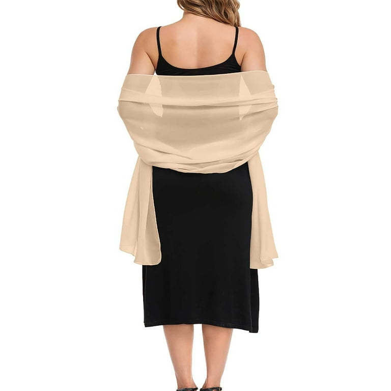 Weikingp Shawls And Wraps For Evening Dresses Shawl Wraps For Women Shawl For Formal Dress Sheer Shawl Shoulder Cover For Dress Brown S, Women's, Size