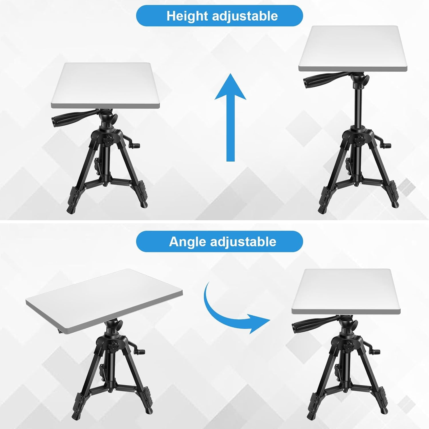 Tripod Mount with 1/4 Inch Nut Adapter for Starlink Mini,Tripod Mounting Kit, Super Stable and Stretchable Kickstand Stand Tripod Mount for Starlink Mini,Easy Adjustable Carry and Installtation
