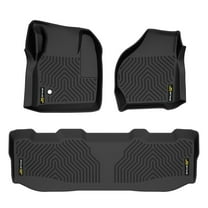 TPE Rubber All Weather Floor Mats Liners Fit for 1999-2007 Ford F-250 F-350 Super Duty Crew Cab