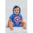 thumbnail image 2 of Marvel Capitán América Mameluco de Disfraz Azul para Niños Pequeños 2T, 2 of 6