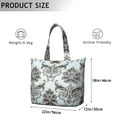 thumbnail image 5 of Flower Women's Large Weekend Travel Bag Moving Canvas Handbag Thick Double Layer Beach Weekend Travel Unisex Hospital Maternity Delivery with Toiletry Waterproof, 5 of 5