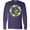 Purple, variant on Inktastic Mardi Gras Beads and Fleur De Lis Long Sleeve T-Shirt