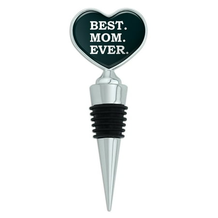 Best Mom Ever Heart Love Wine Bottle Stopper