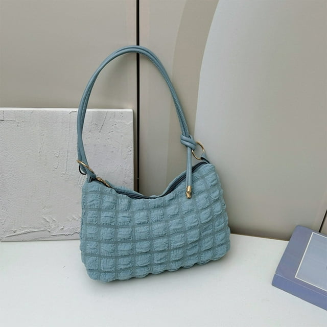 Bolso Casual de Hombro para Mujer, Bolso de Mano de Poliéster, Bolso Bandolera, Correa Ajustable, 30x18x10cm, Múltiples Colores, 1 Pieza