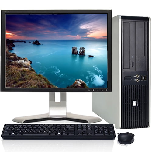 HP Desktop PC Bundle Windows 10 Dual Core Processor 4GB Ram 500GB Hard