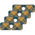 thumbnail image 3 of SKYSONIC Faucet Absorbent Mat 2 Pcs Tartan Scotland Plaid Pattern Kitchen Faucet Splash Catcher Washable Counter Drying Pads Behind Faucet for Kitchen Bathroom, 3 of 7