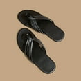 thumbnail image 5 of Aueoeo New Thin Strap Woven Flat Slippers Women's Flip Flops Beach Sandals, 5 of 5