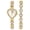 White, variant on Women's Birthstone Heart Teardrop Bracelet Watch Set: Rhinestone Dial Wistwatch - Christmas Gift