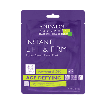 - Andalou Naturals Instant Lift & Firm Hydro Serum Facial Mask, 0.6 Oz