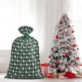 thumbnail image 3 of Loveinside Jumbo Large Plastic Gift Bag, Christmas Design Plastic Bag with Tag and Tie for Holiday - 56" x 36", 1 Pcs - Green Reindeer, 3 of 4