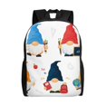thumbnail image 1 of Lsque School Cute Gnomes Travel Laptop Backpack, Business Slim Sturdy Laptops Backpack, Water Resistant College School Computer Bag Gift Fits 15.6 Inch Notebook, 1 of 8