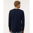 thumbnail image 3 of Tultex 202LS Fine Jersey Long Sleeve T-Shirt-Navy-L, 3 of 6