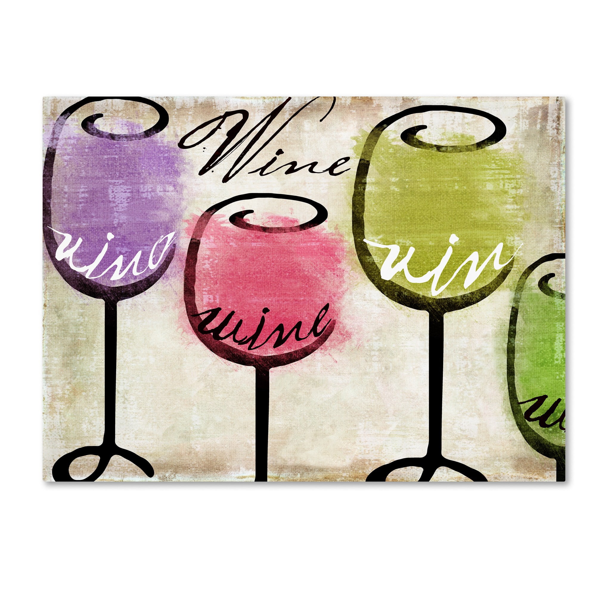 Trademark Fine Art "Wine Tasting III" Canvas Art by Color Bakery