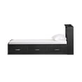 thumbnail image 5 of Better Home Products California Wooden Twin Captains Bed in Black, 5 of 10