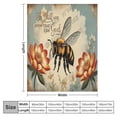 thumbnail image 2 of Super Soft Flannel Fleece Throw Blanket With Bee Themed,Great for Sofas, Couches, Beds, Camping, and Travel, The Whole Room Feels Soft and Cozy 40"x50", 2 of 6