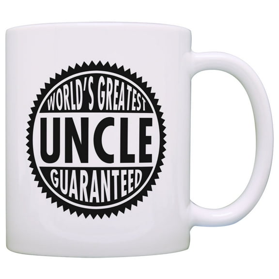 ThisWear Father's Day Gift for Uncle World's Greatest Uncle Guaranteed 11 ounce Coffee Mug